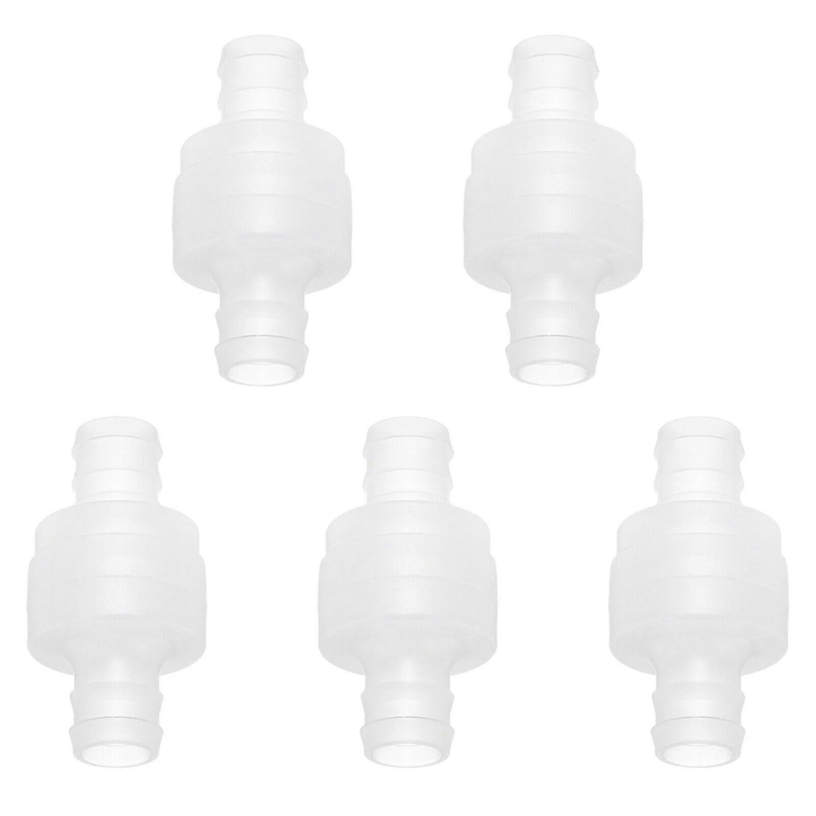 5Pcs Non Return Check Valves 5/8 Inch Diameter One Way Inline Hose Connector HIEUBE884 for Garden Irrigation