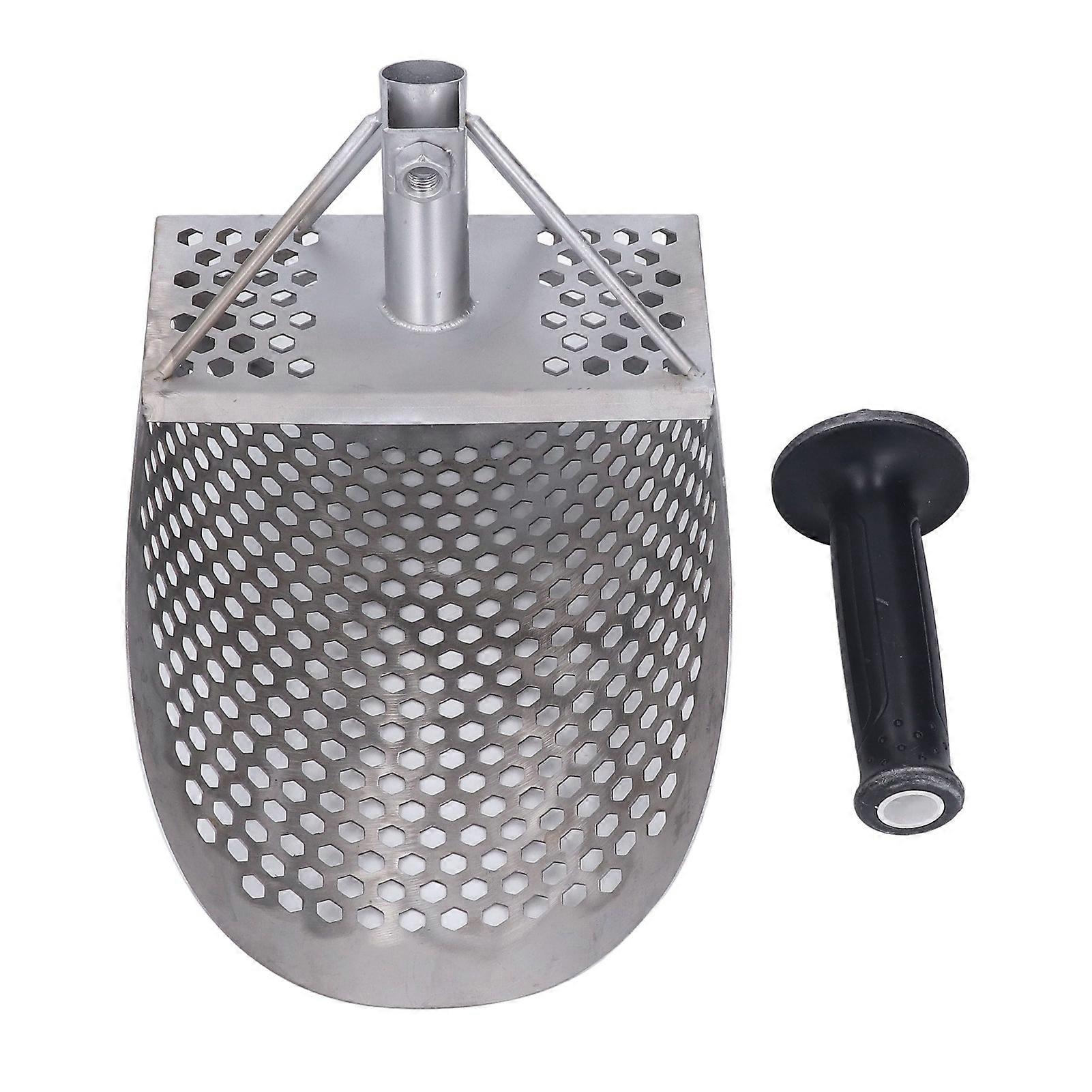 Plage Sable Scoop Métal Détection Outil de Chasse Détecteur Acier inoxydable Hexaèdre Trous Sand Scoop
