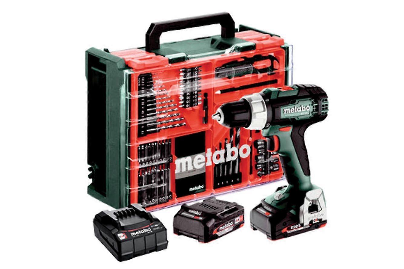 Metabo Accuboormachine set 18V Li-Power 2x 2.0Ah accu’s lader sleutelloze
