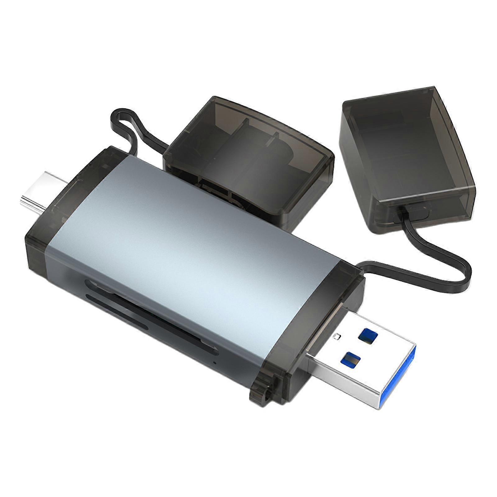 USB3.0 Card Reader with Two Slot with OTG Functionality for SD4.0 and TF4.0 Cards for Photographers