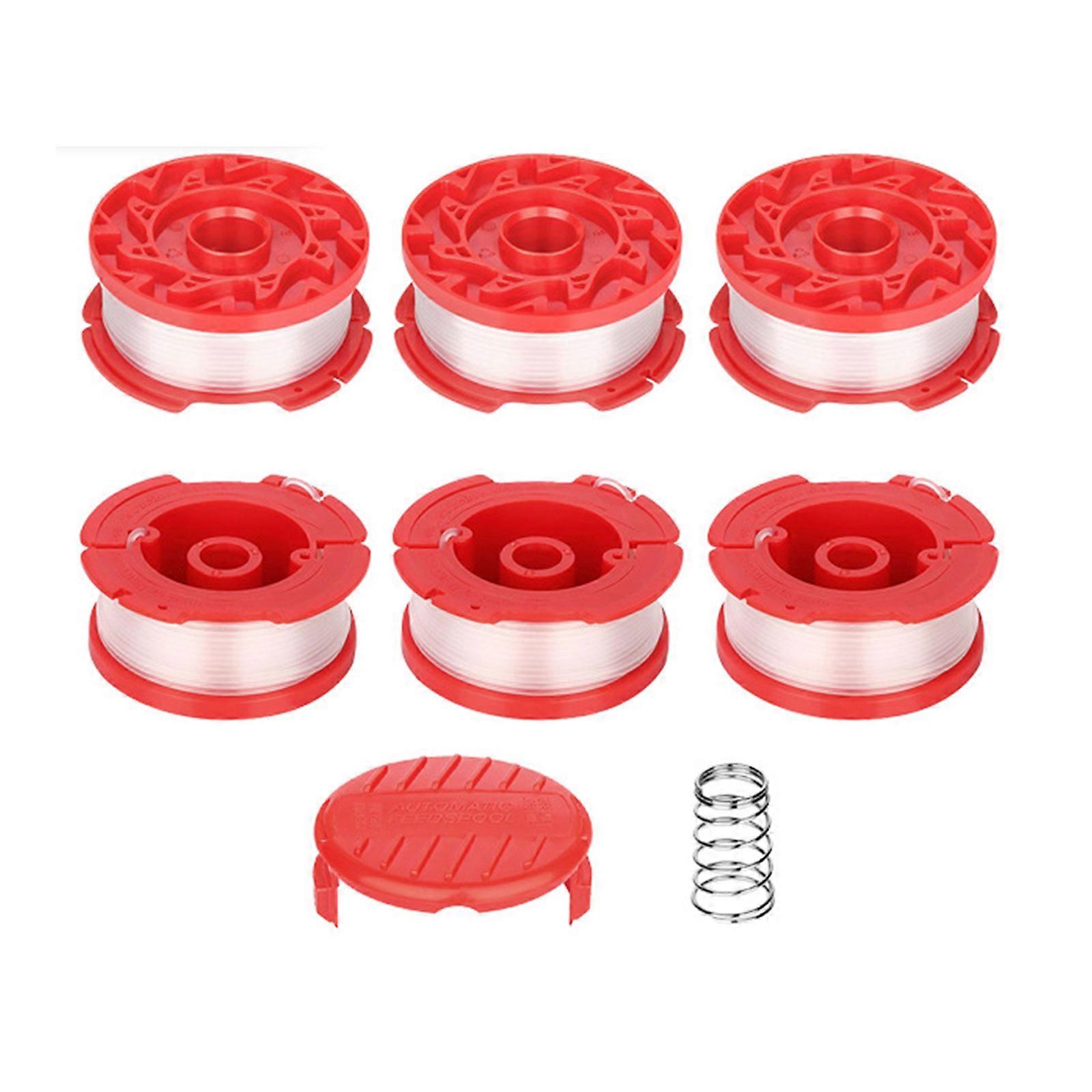 Set of 8 String Trimmer Replacement Line Trimmer Spool Replacement Spool ABS Texture Suitable for Trimming Machine Multicolor