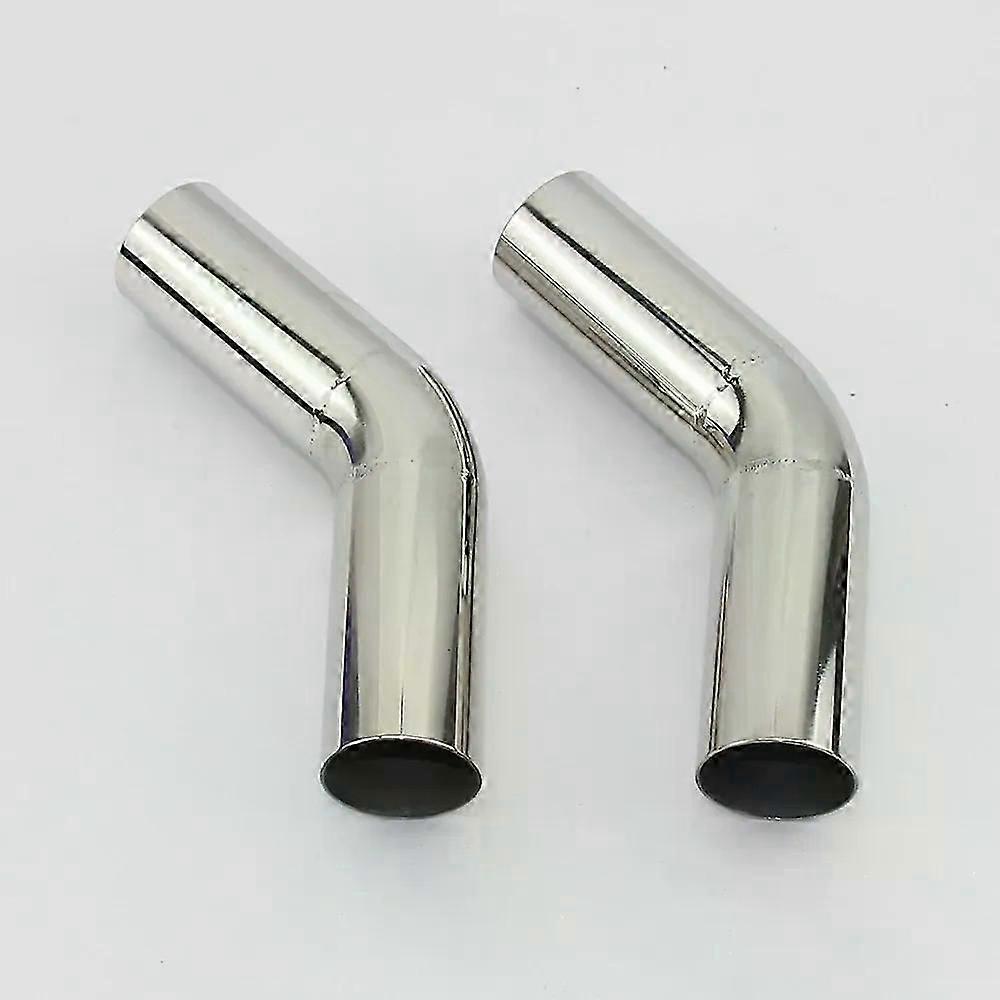 1pcs Car Accessories Automobile Exhaust Pipe Muffler Turns Into Stainless Steel Elbow 45 Degree Angle Pipe To Reduce Diameter