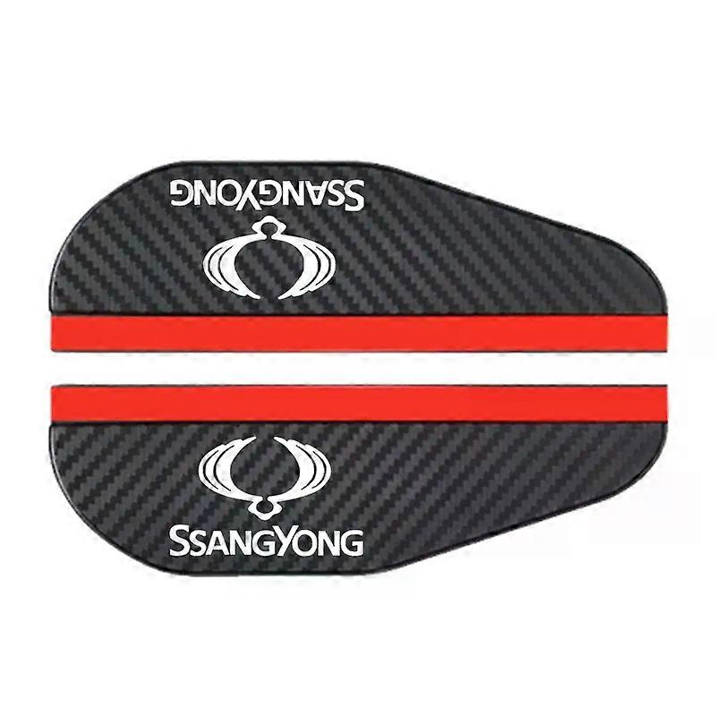 2x Car Rearview Mirror Rain Eyebrow Protector Rain Sticker Suitable for Ssangyong  Kyron Korando  Actyon Rexton  Weatherstrip Accessories