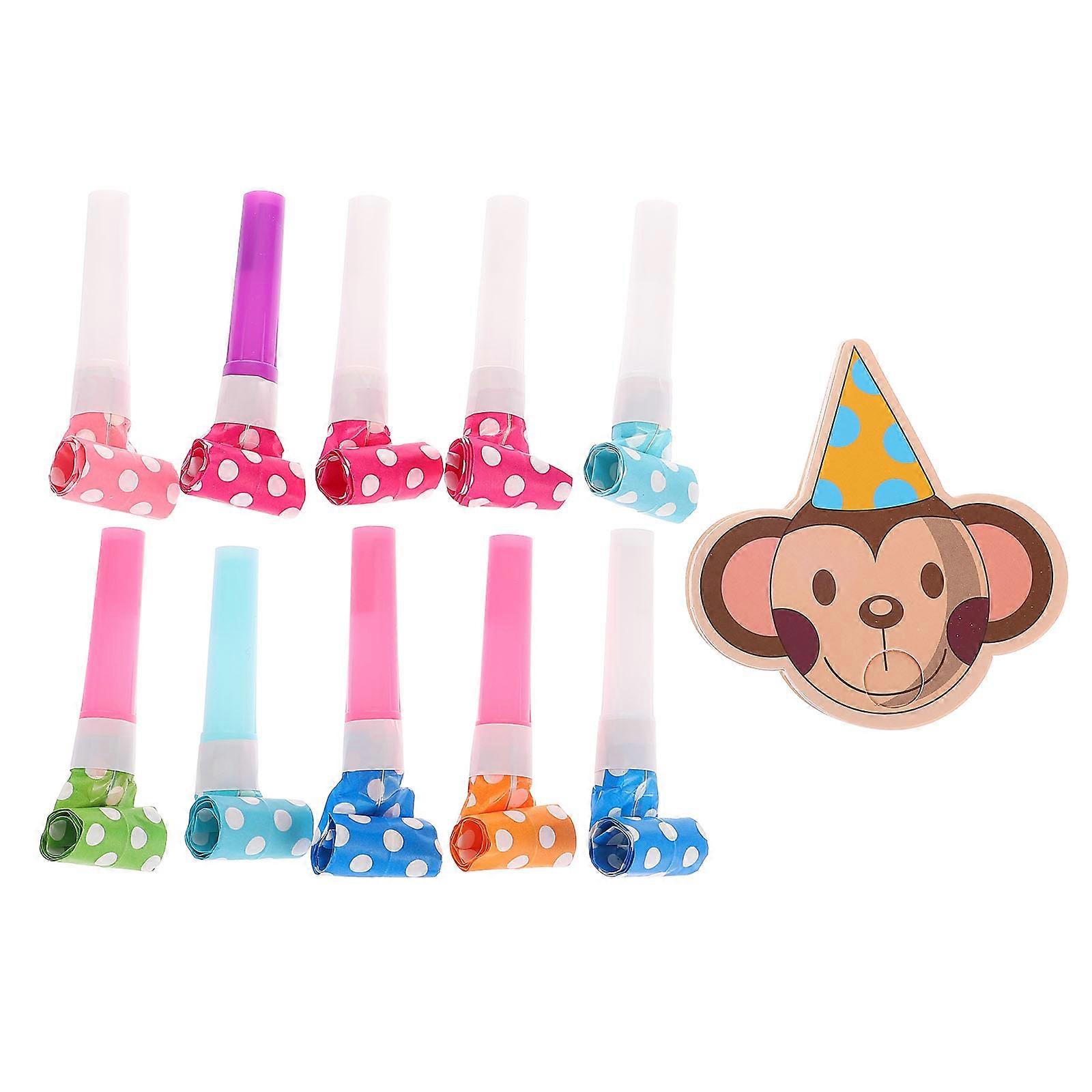 Event Ready Party Blowers, Cartoon Monkey Whistles, Kids Celebration Toys