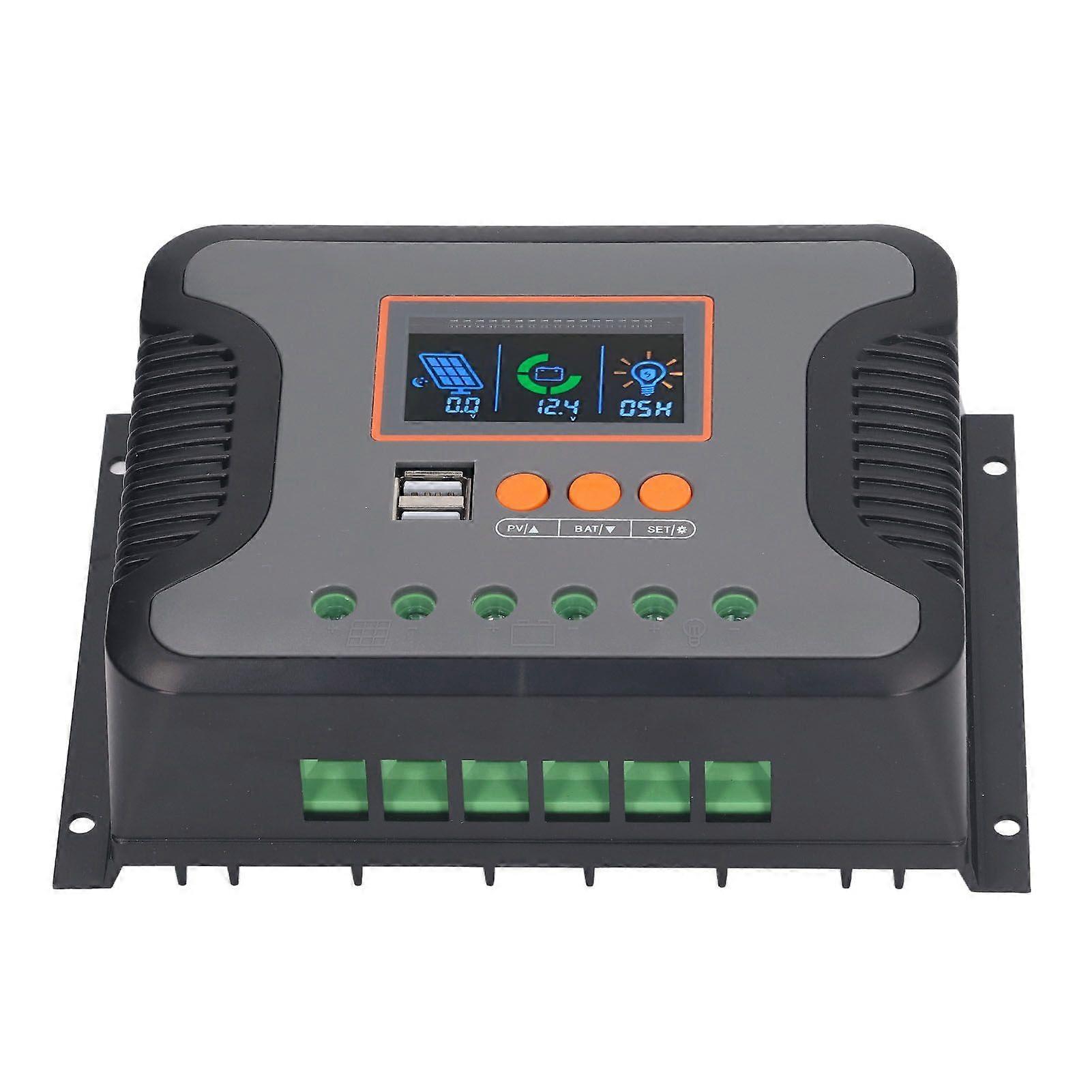 2025 Latest Model  PWM Solar Charge Controller 80A 12V 24V 36V 48V Dual USB