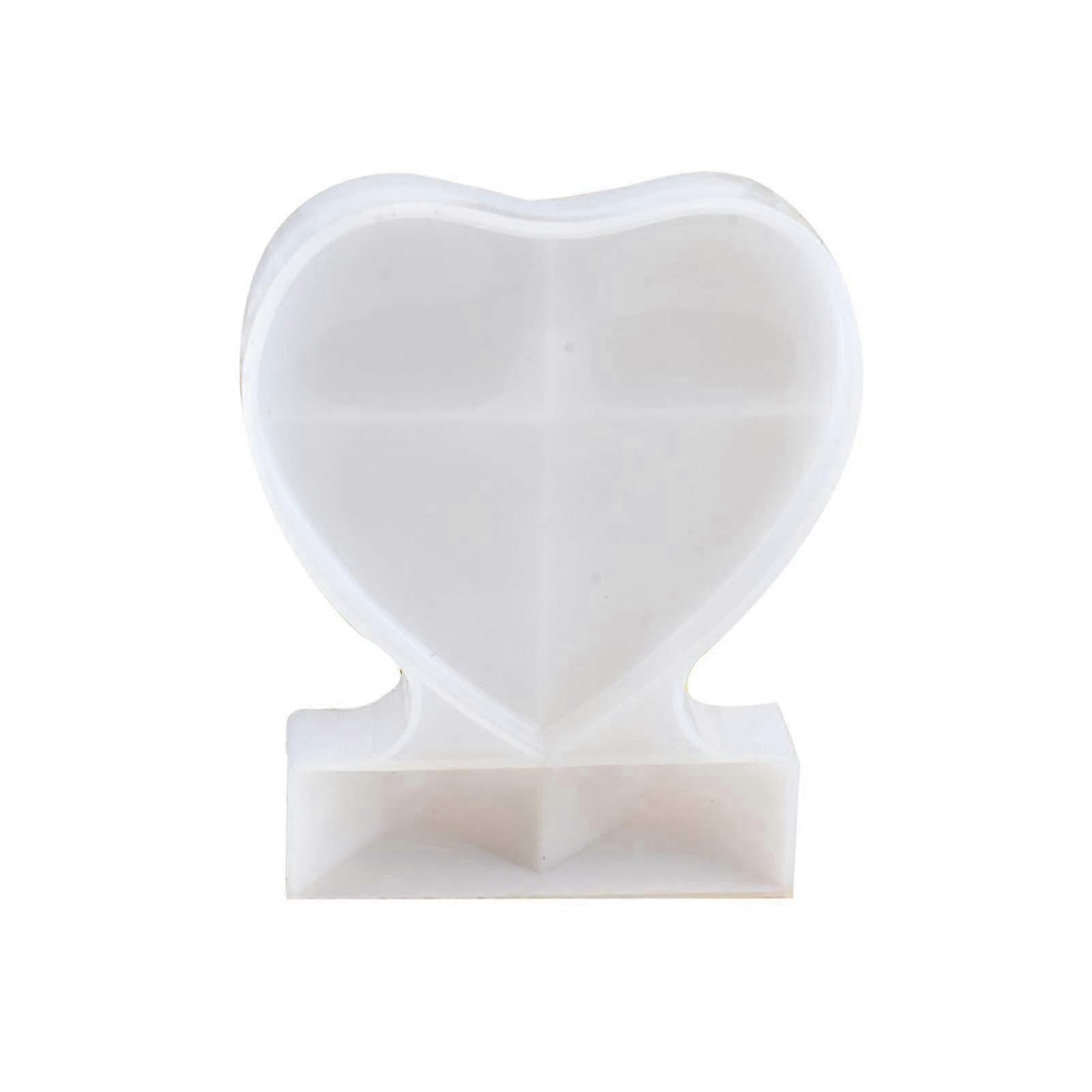 Resin Heart Frame Mold for DIY Photo Frames and Craft Stands