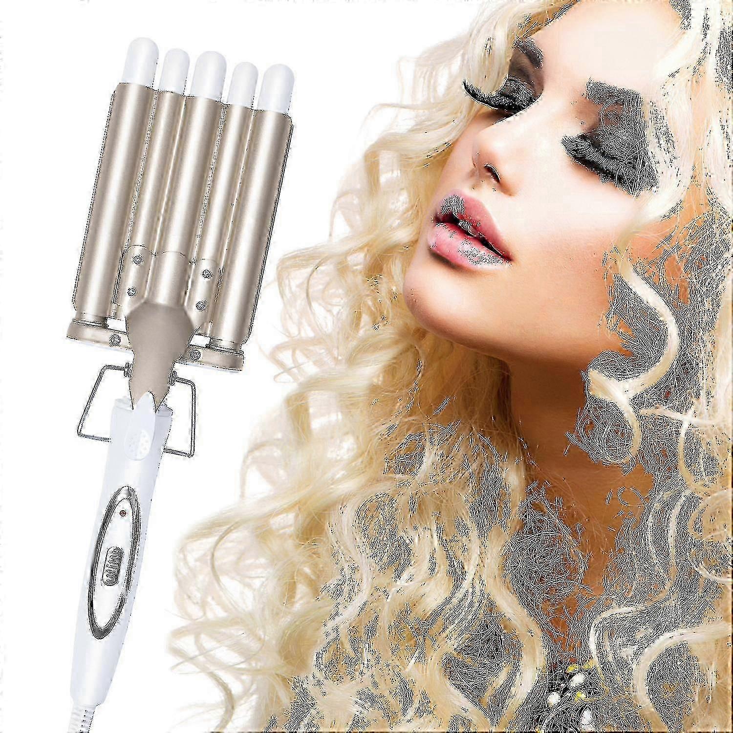Curling Iron With 5 Barrels Of Wave Iron, Wave Styler Tourmaline