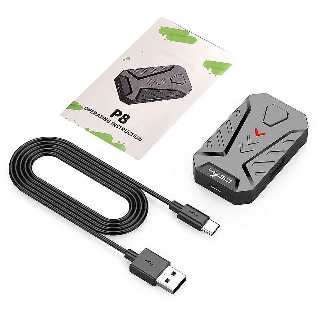P8 Keyboard and Mouse Version Wired Games Converter Bluetooth-compatible 5.0 with Adjustable Stand