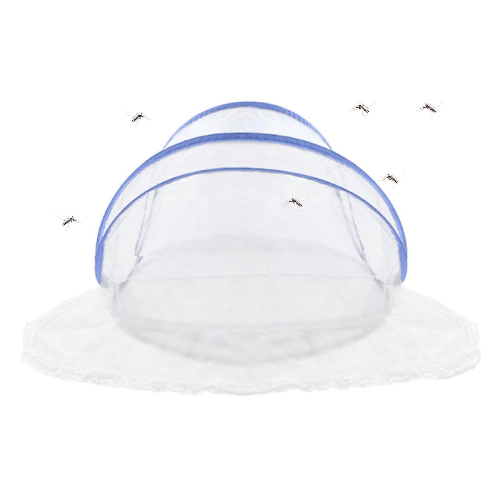 Portable bed net for sleeping outdoors, single camping bed net