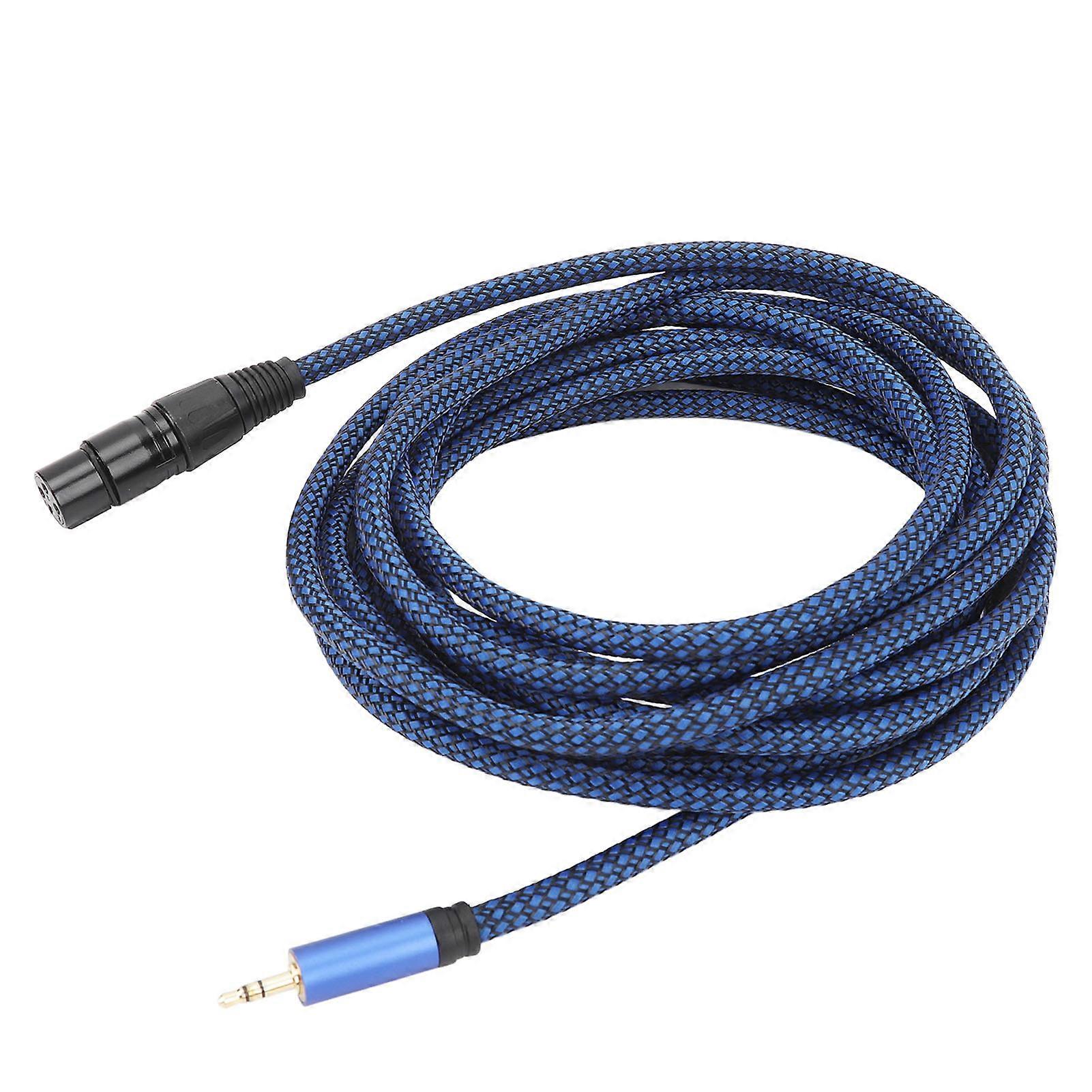 3.5mm to XLR Cable Male to Female 22AWG Shielded XLR Sound Cord for Microphone Mixer Sound Card Camera 16.4ft