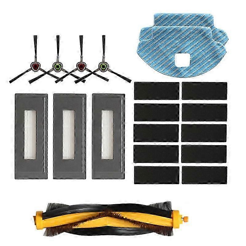 compatible Ecovacs Deebot OZMO 930, Main Side Brush, HEPA Filter, Rag Mop