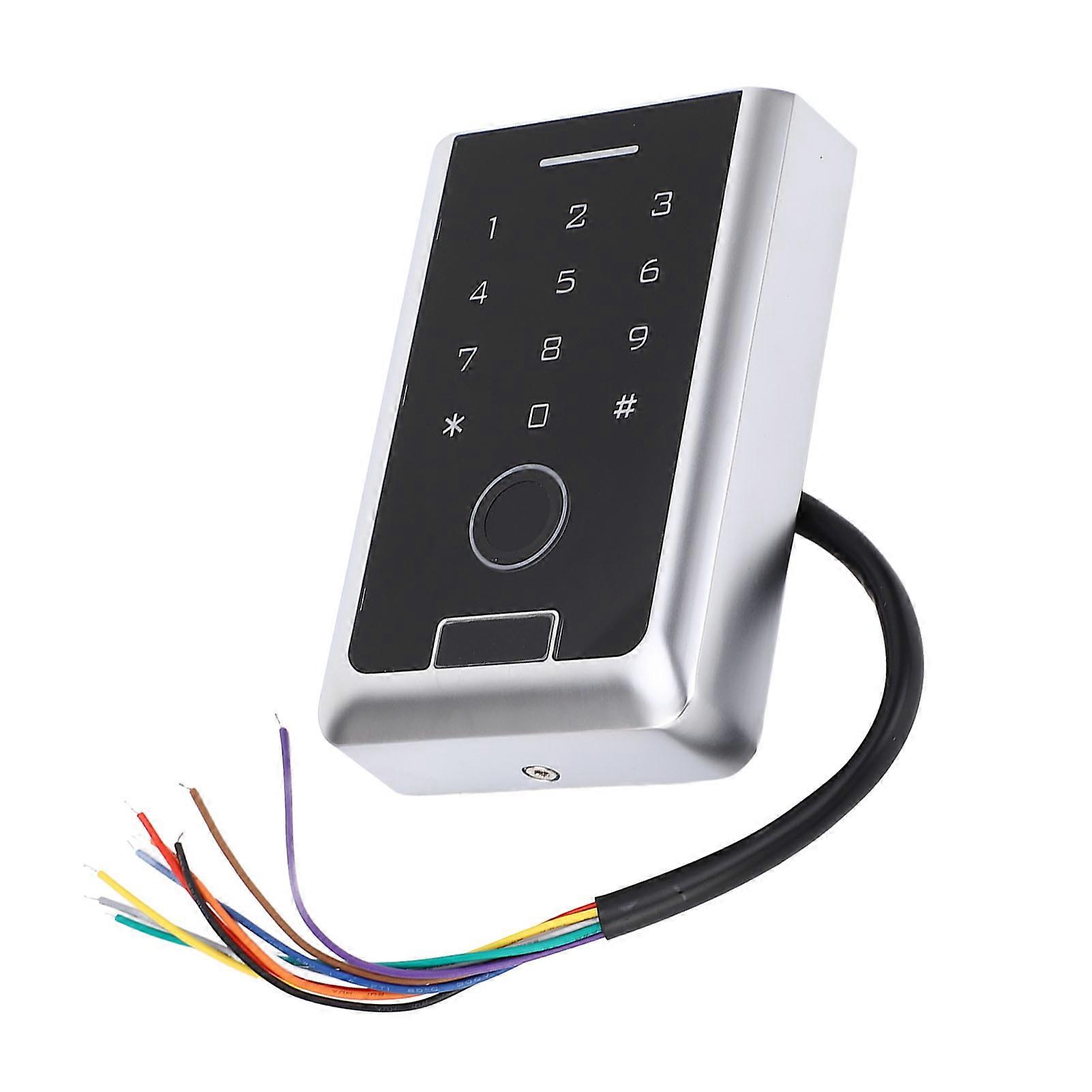 Door Access Control Fingerprint Keypad Waterproof Versatile Keypad Controller Touch Panel for Home Garage Office Outdoor DC12V 