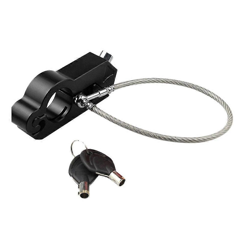 Motorcycle Handlebar Lock + Helmet Lock Set Brake Handle Solid Lock Imitating Steal Lock Pull Rod B