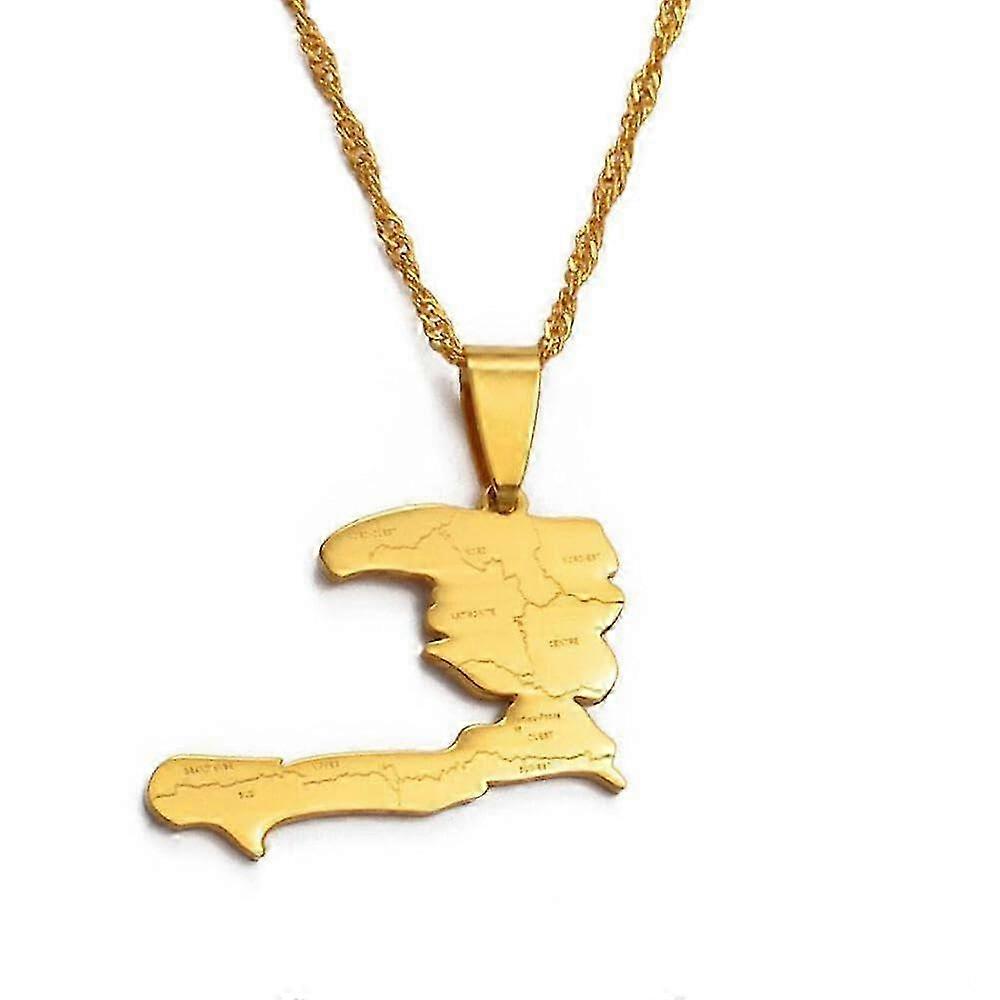 2025 Haiti Map Necklace