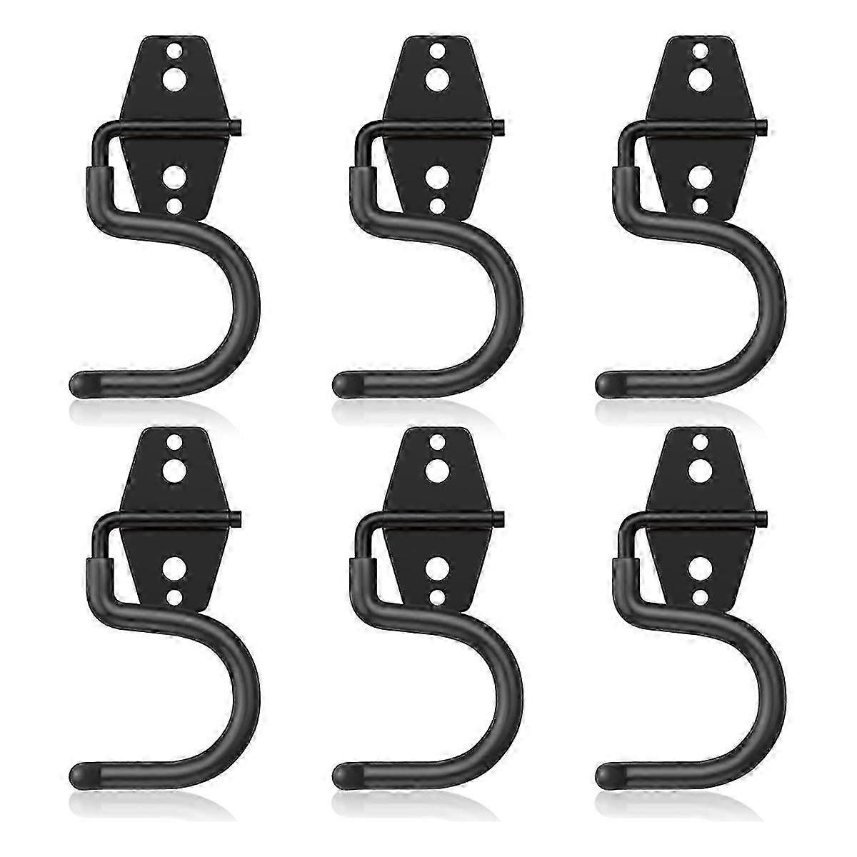 6 Pack Metal Garage Hooks, Heavy Duty S Hooks Tool Hangers for Garage Wall, Shed, Garden Storage Or