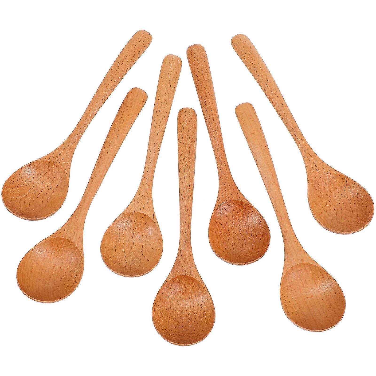 Wooden Honey Dipping Spoons, Practical for Stirring Beverages and Serving