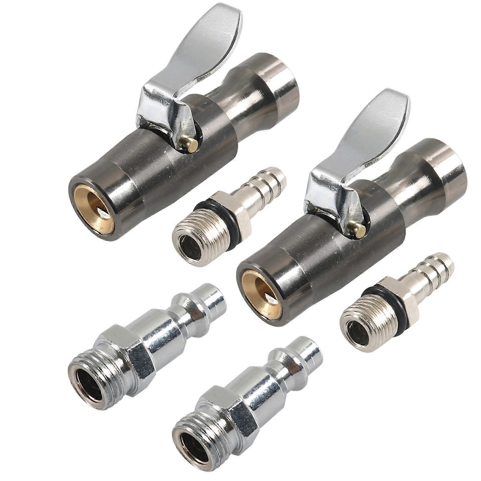 High Efficiency Locking Air Chuck 1/4Inch FNPT Closed Flow For Secure Tire Inflation No Leakage Tire Pressure Adjustment