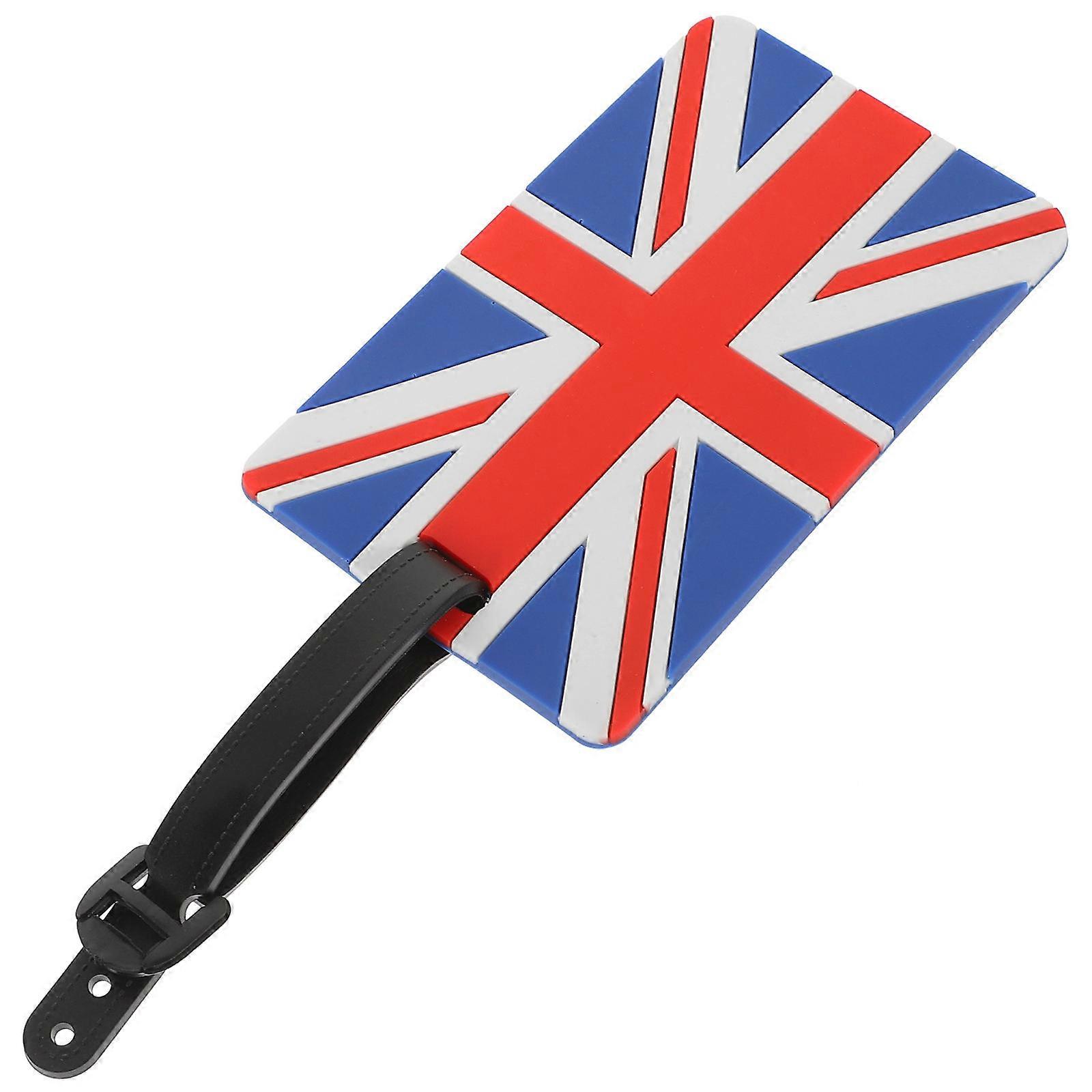 Identification Tags For Luggage London Flag Design Business Card Time 1Pack
