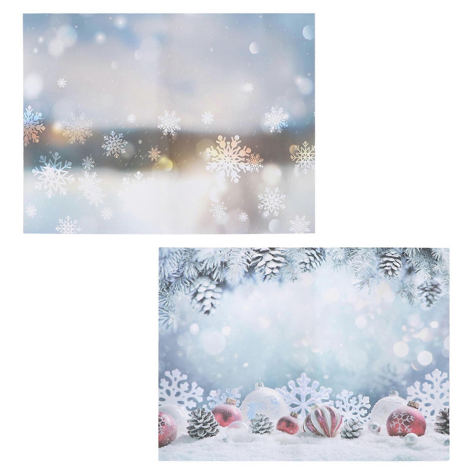 Christmas Style Rectangular Multi-Colored 57x42cm Paper Photographic Background For Home Decor 1Pcs