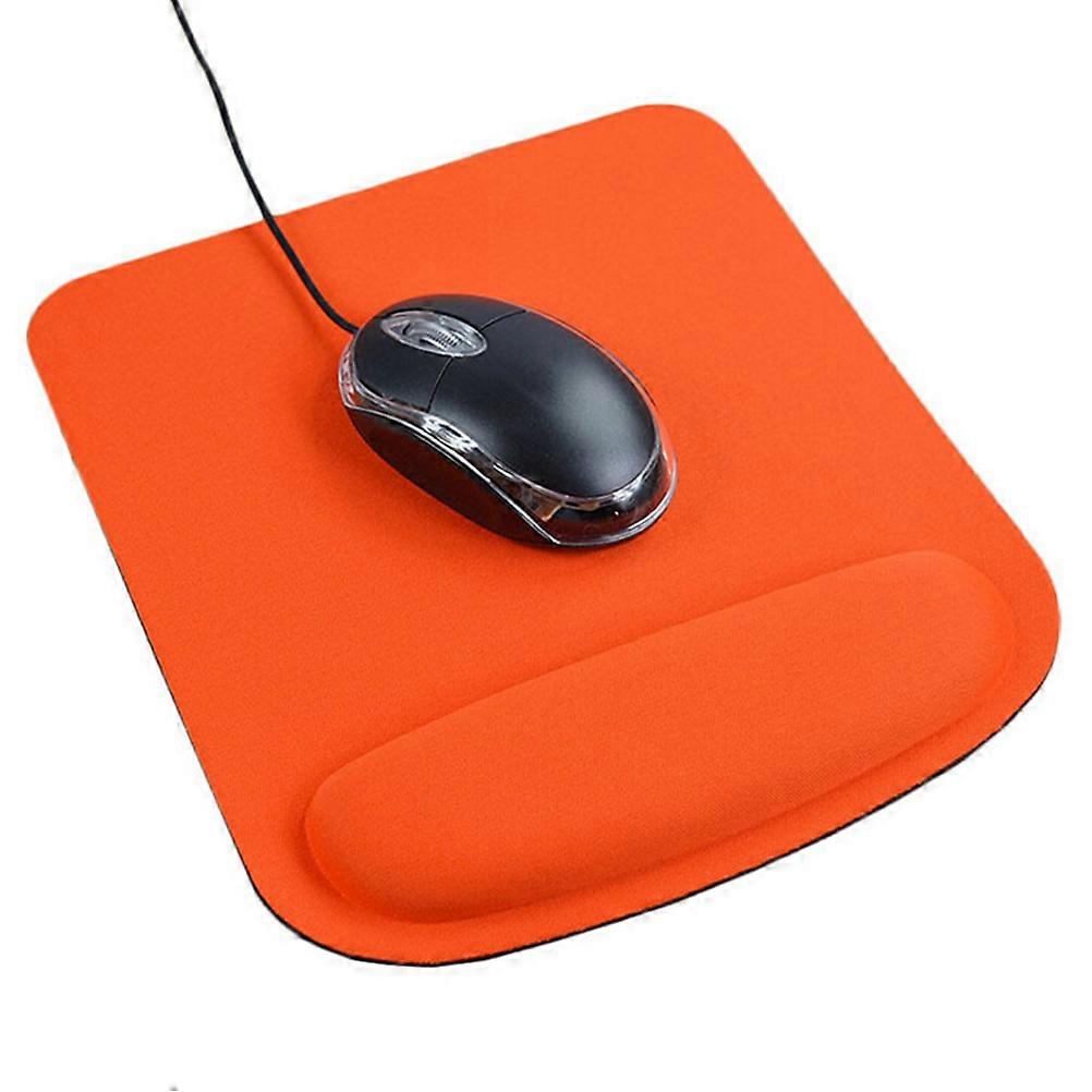 Wrist Support Gaming Mouse Pad Comfort Rubber Orange 23.00X21.00X0.40CM 1Pack
