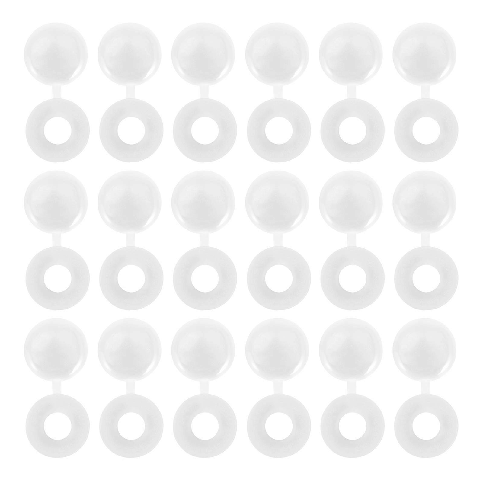 Screw Head Covers Dust-Proof Factory 3X1.5X0.2 Round Plastic 100Pcs