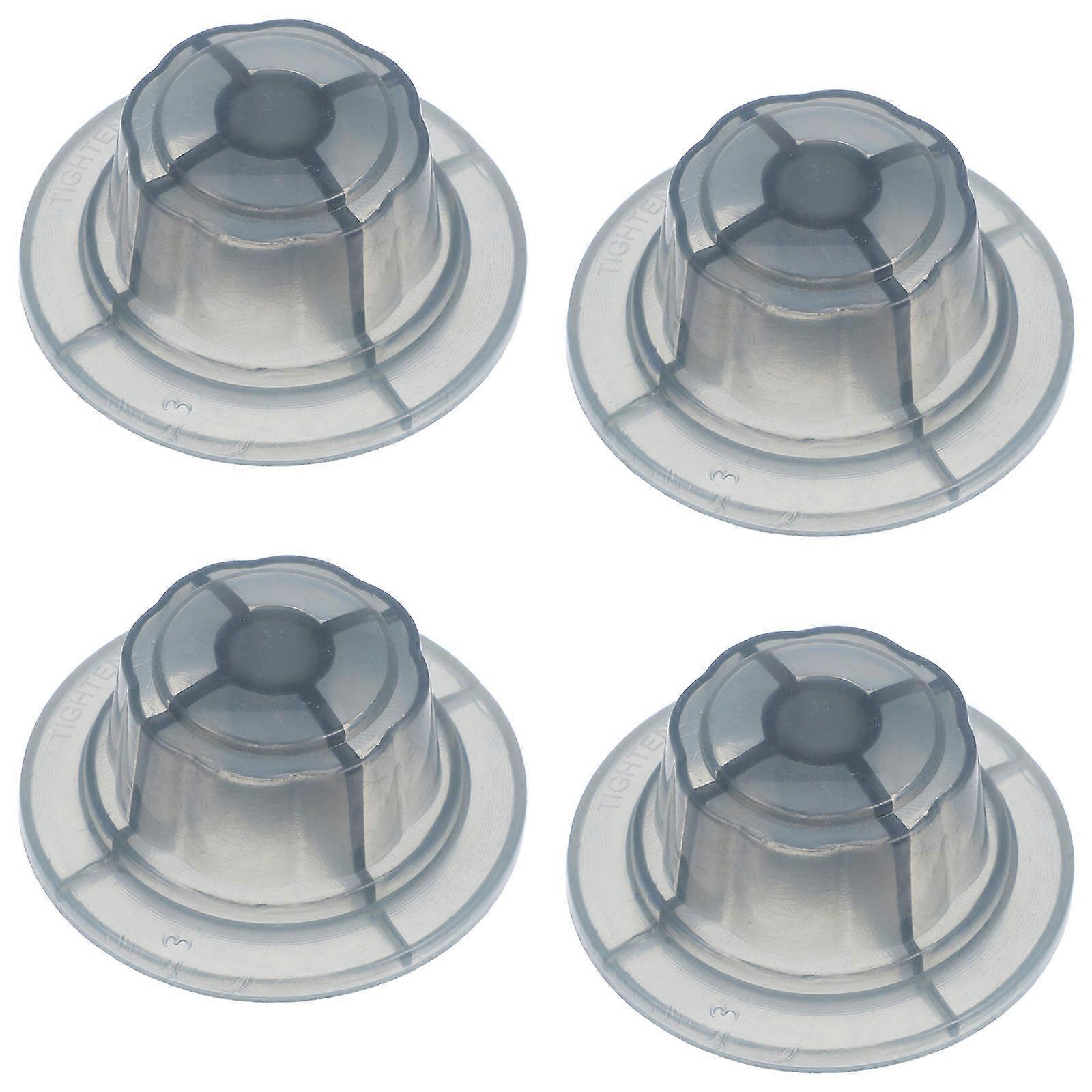 Fan Nut Covers Circular Shape Secure Fixation for Table Fan Grey 4Pcs