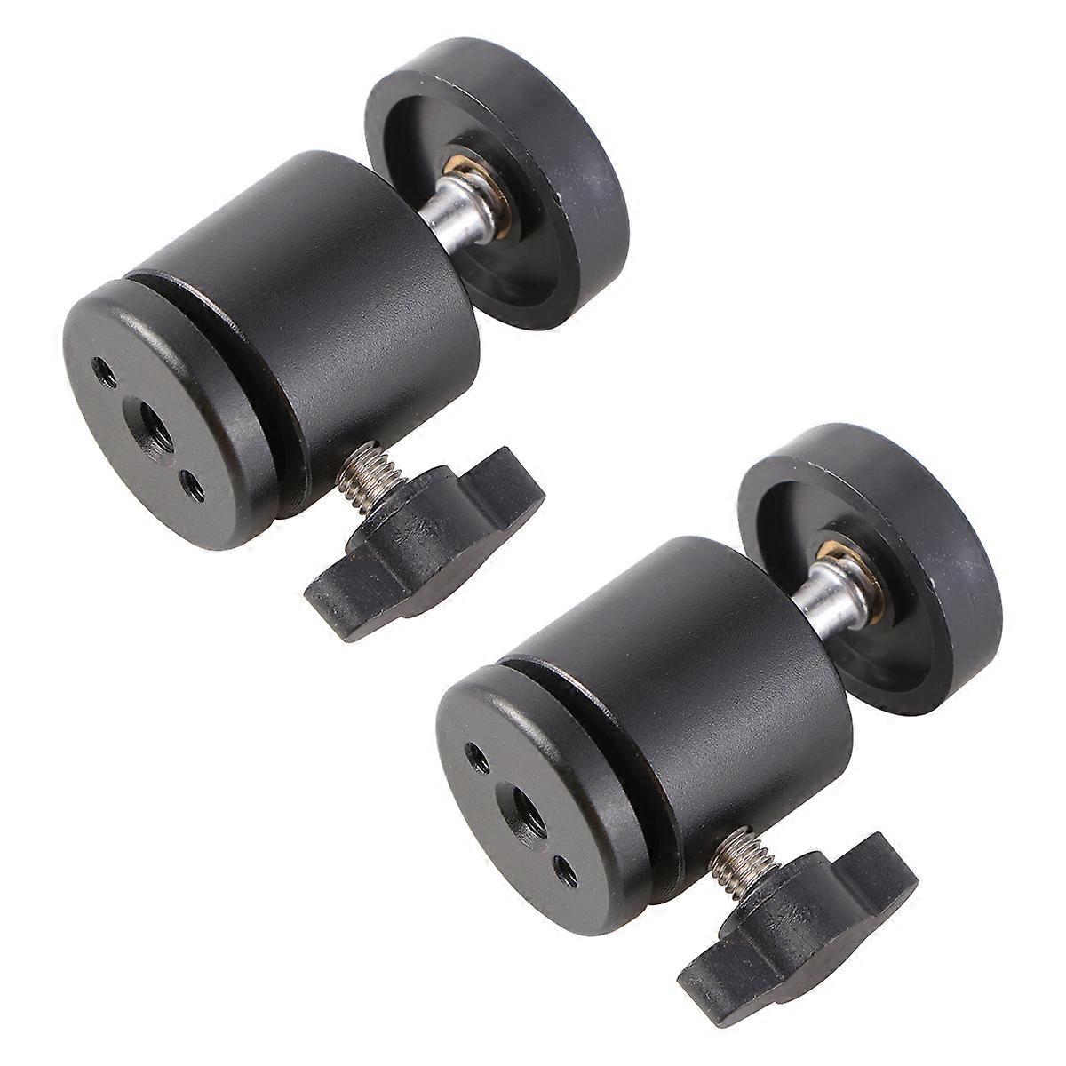 Ball Shape Tripod Ball Head Outdoor Activities Smooth Movement 2Pcs