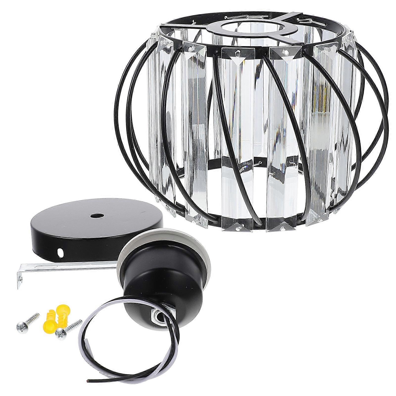 Small Ceiling Light Crystal Pendant For Porch Modern Style 19X19X12CM 1PC