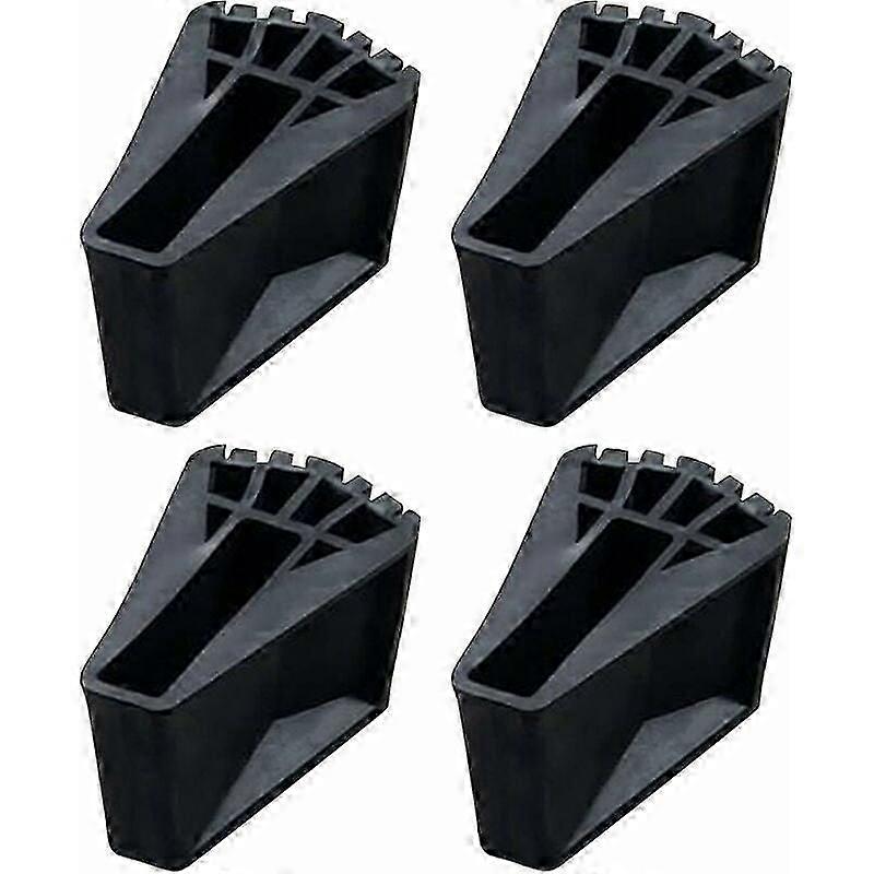 Ladder end cap, ladder glider, 4 pieces tubesca, Made of rubber, durable, non-slip, safer and more secure, for telescopic ladders, rafter ladders (1.7