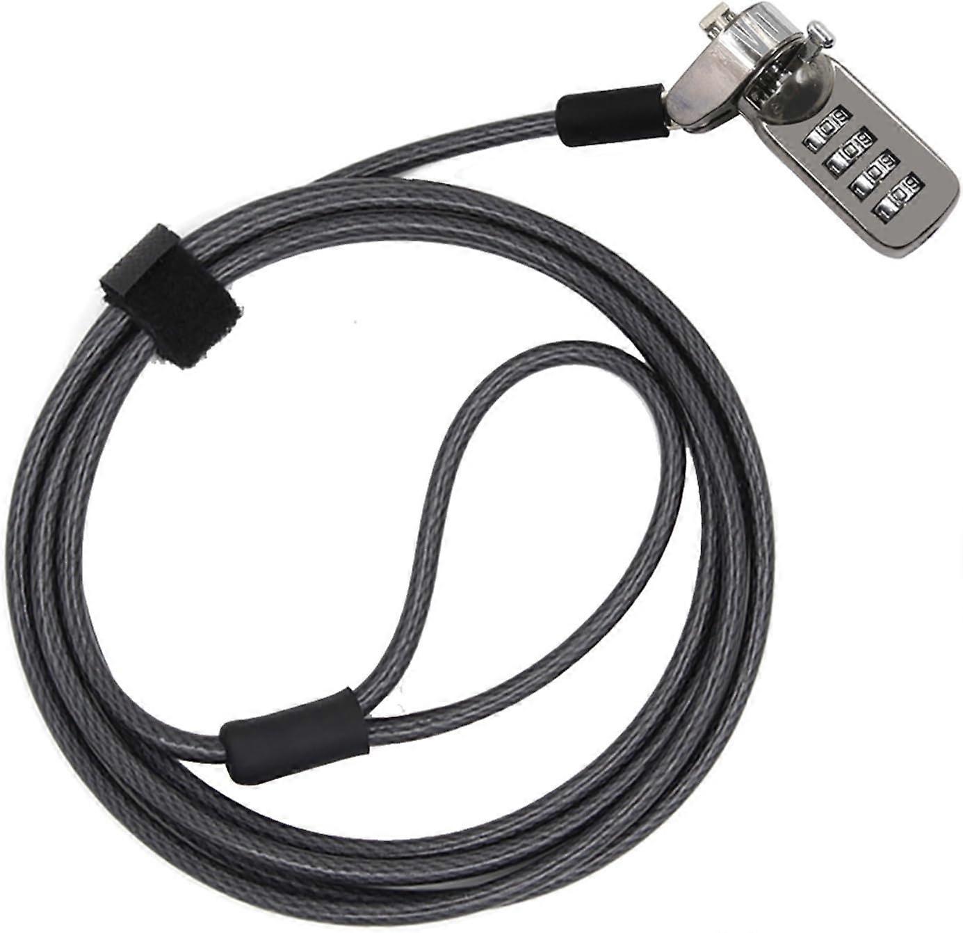 Computer Lock 4-Digit Security Password for Laptop 2m Black (1pc)