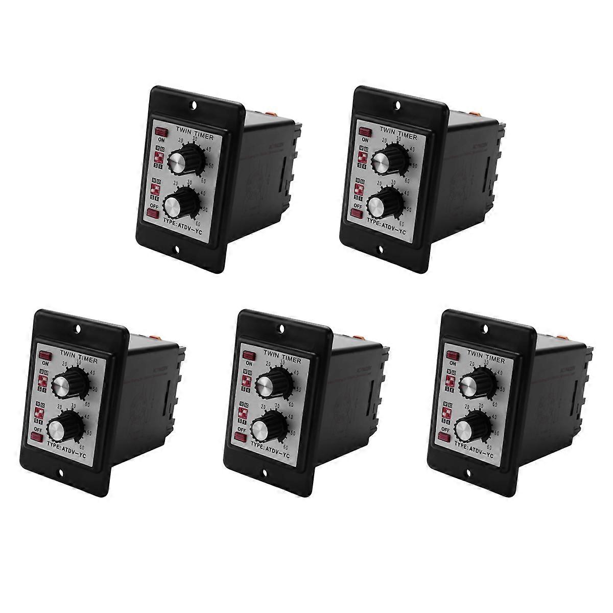 On Off Twin Timer Relay Knob Control Time Switch(AC110/220V)