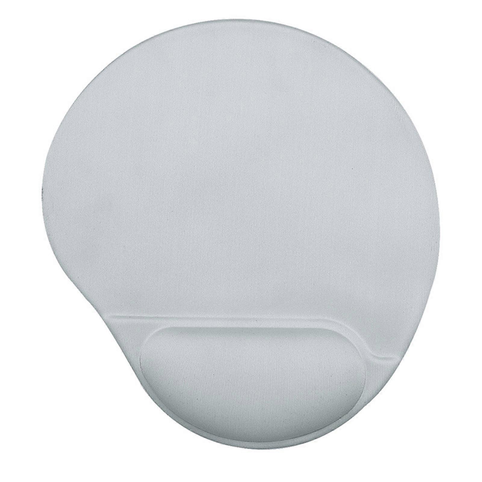 Grey Soft Silicone Wrist Rest Mouse Pad, Ergonomic Design, Non-Slip, PU Backing, for Office Work and Gaming. Grey