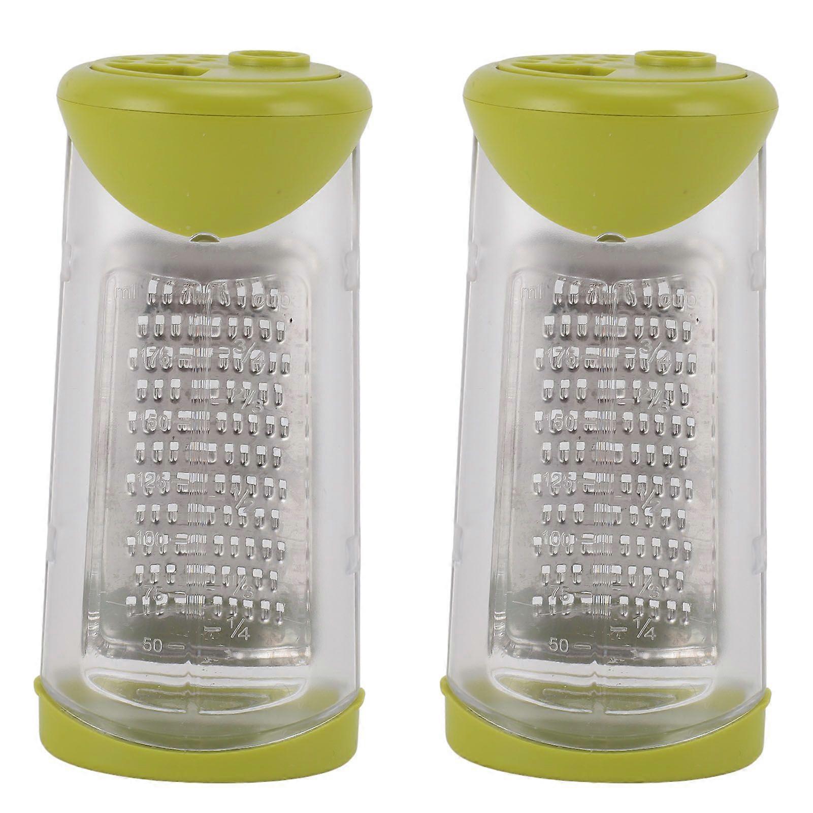 2025 Latest Model Container Grater Compact Multipurpose Clear Box Cheese Grate...