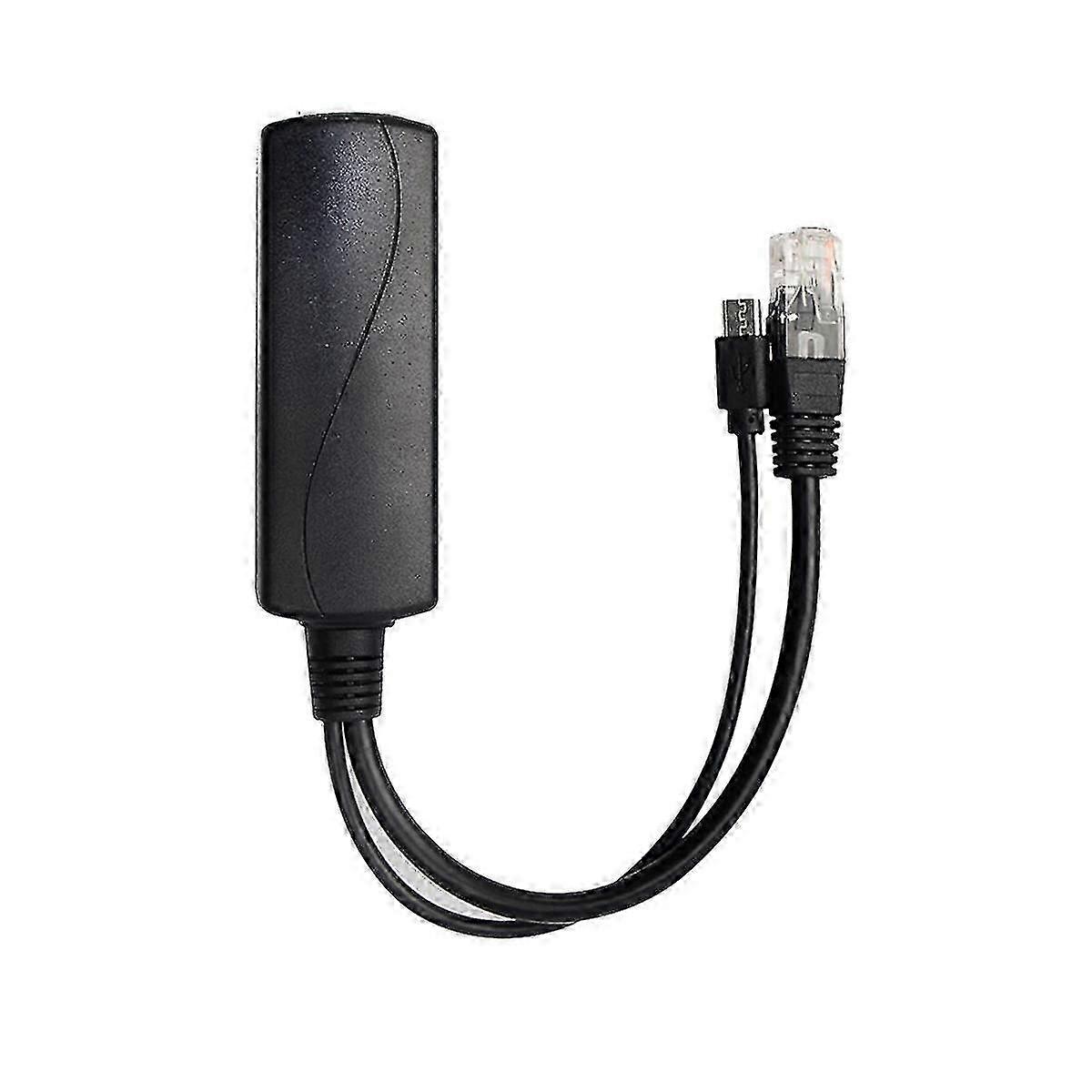 100M PoE Splitter 5V 2.4A IEEE802.3Af PoE Splitter Cable -USB Interface for Raspberry