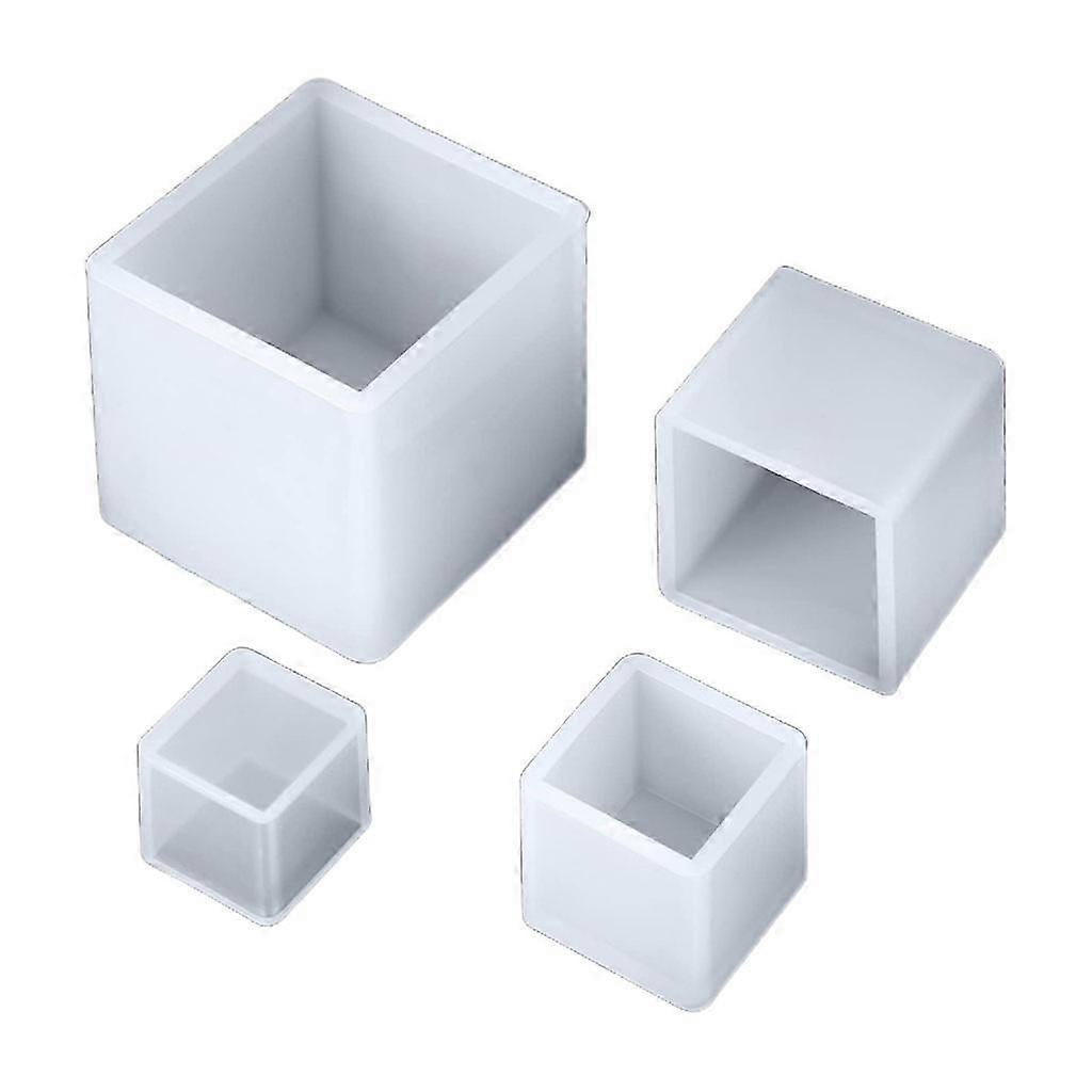 Cube Casting UV Epoxy Mold DIY Crafts Candle Holder Flower Pot Mold