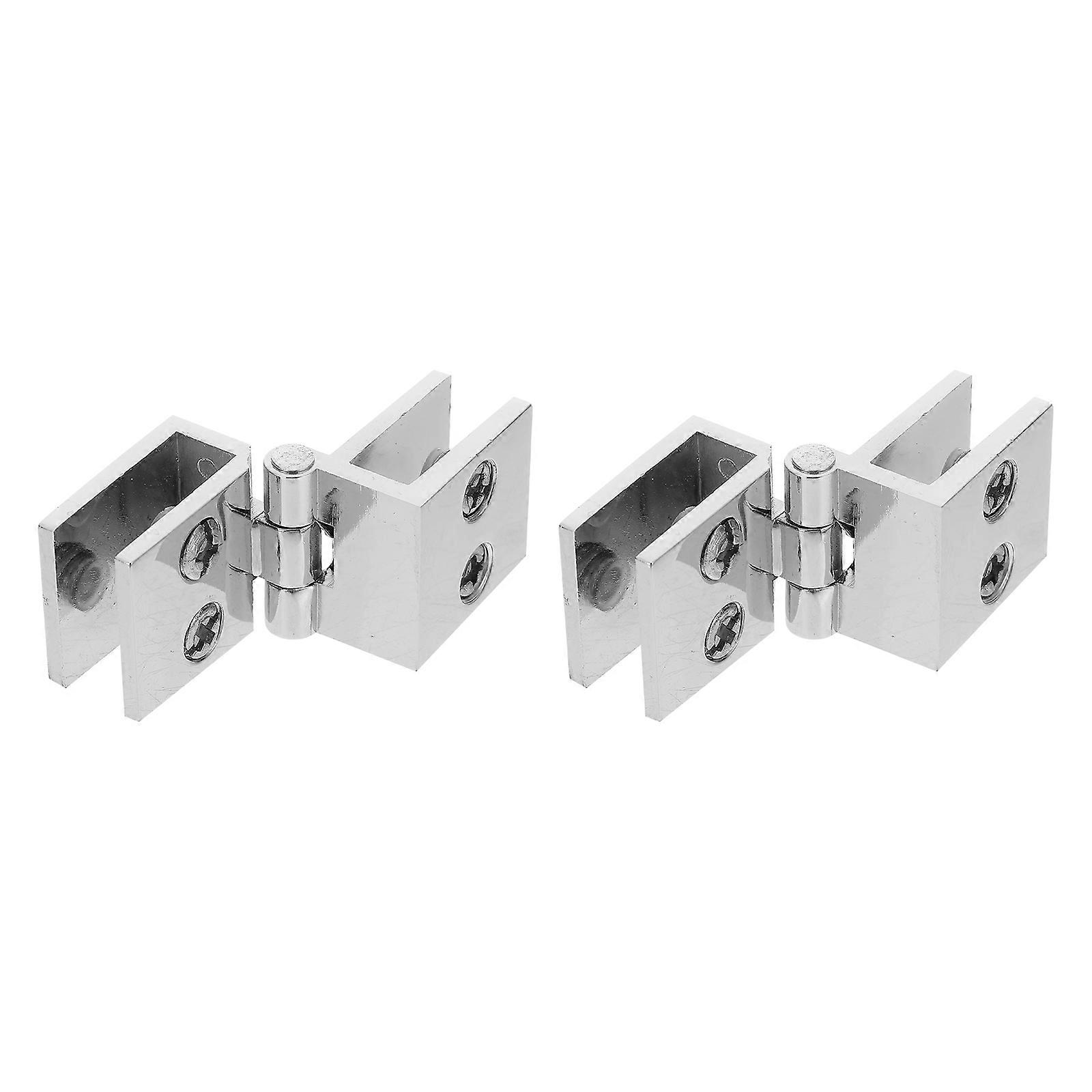 Glass Hinge Non-Opening Design for Home Use Reasonable Structure 2Pcs