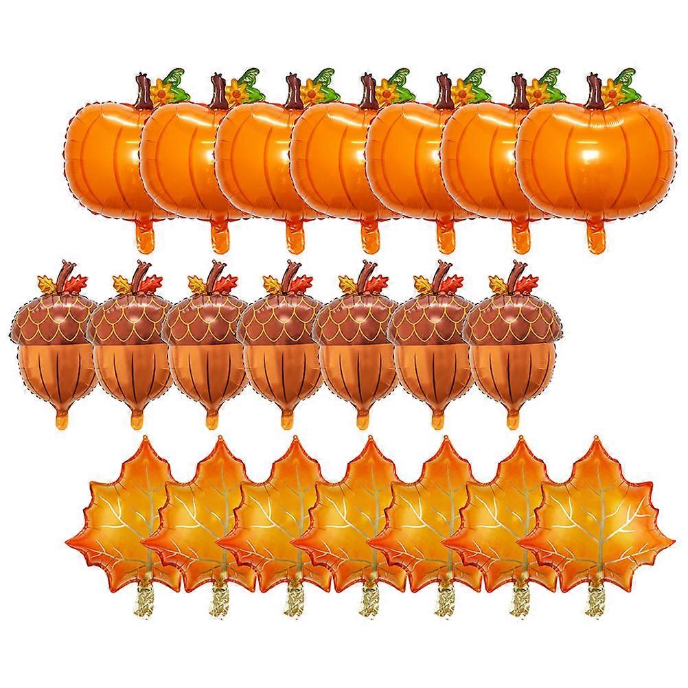 Pine Cone Balloons Thanksgiving Party Decorations Assorted Color 30Pcs
