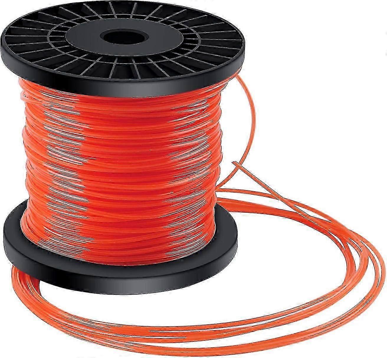 Grass Strimmer Line - Βαρέως Τύπου Νάιλον Χορτοκοπτική Γραμμή (2.4mm x 100m, Πορτοκαλί)