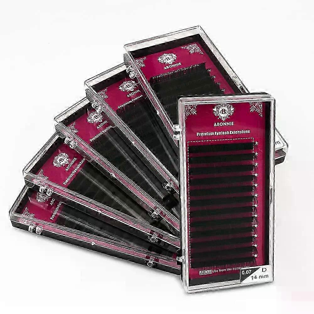 12Lines الرموش المنك الفردية رموش حجم ممتاز تمديدات رمش رقيق لمكياج جمال العين