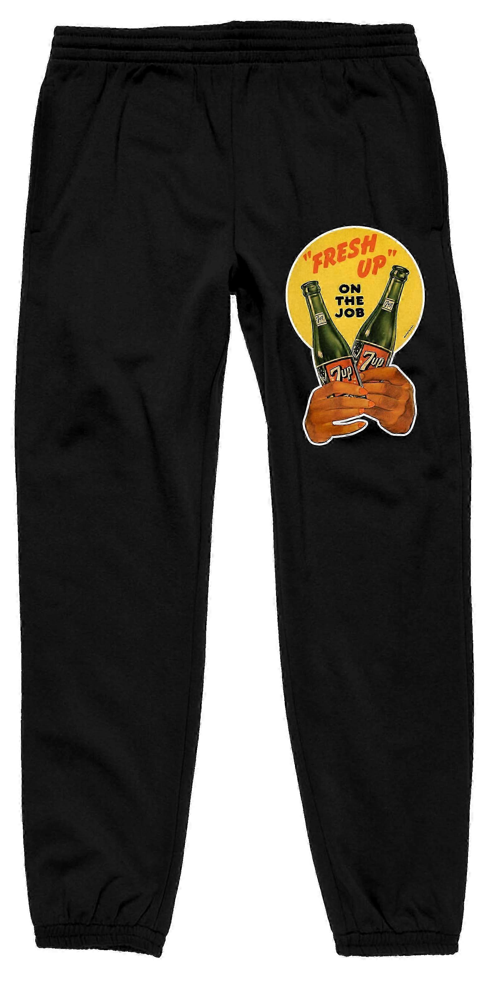 Men's Black Sweatpants - Small, Suitable for 7UP