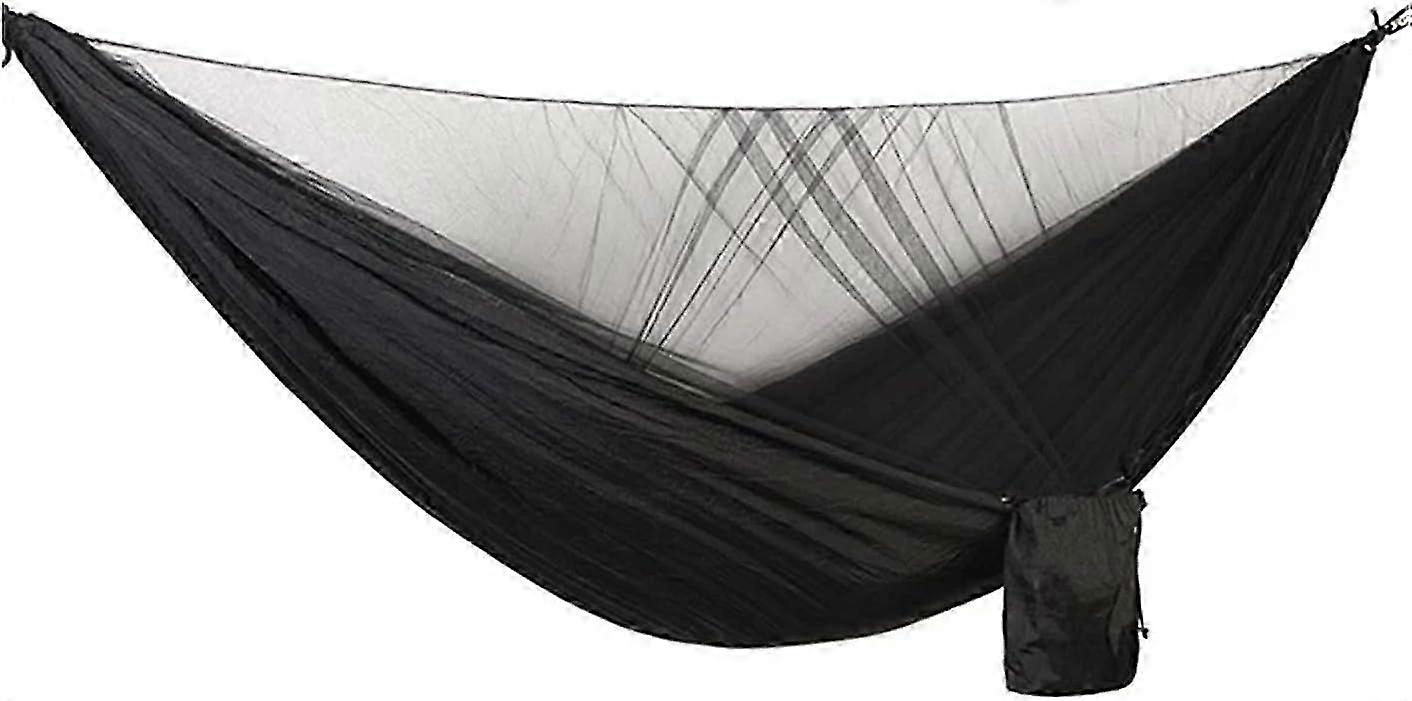 Portable Double Hammock with Mosquito Net for Camping, Travel, Hiking, and Backyard Use