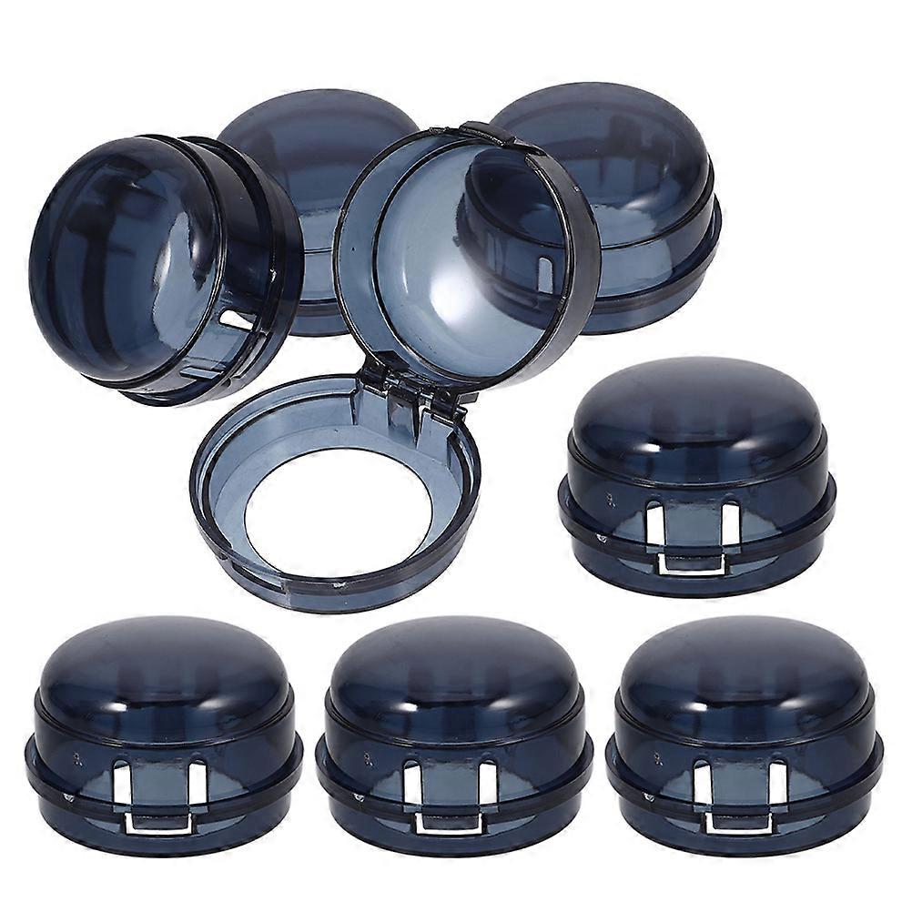 מגיני ידית כיריים גז מגן לשימוש ביתי שחור 6.50X6.50X4.00 ס"מ למנוע מגע מקרי 8 יחידות