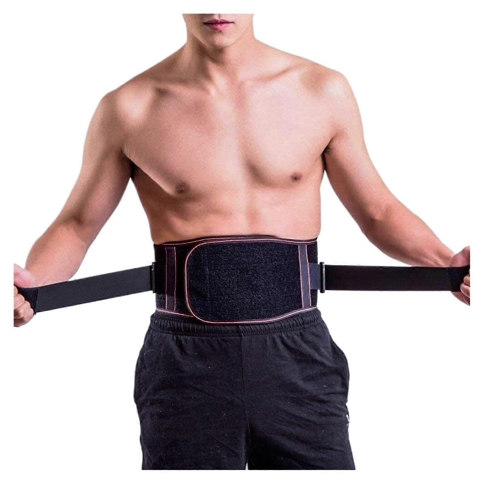 Lower Back Support Belt for Lumbar Support, Waist Trainer Corset, Decompression Trimmer Belt, Size S, Black