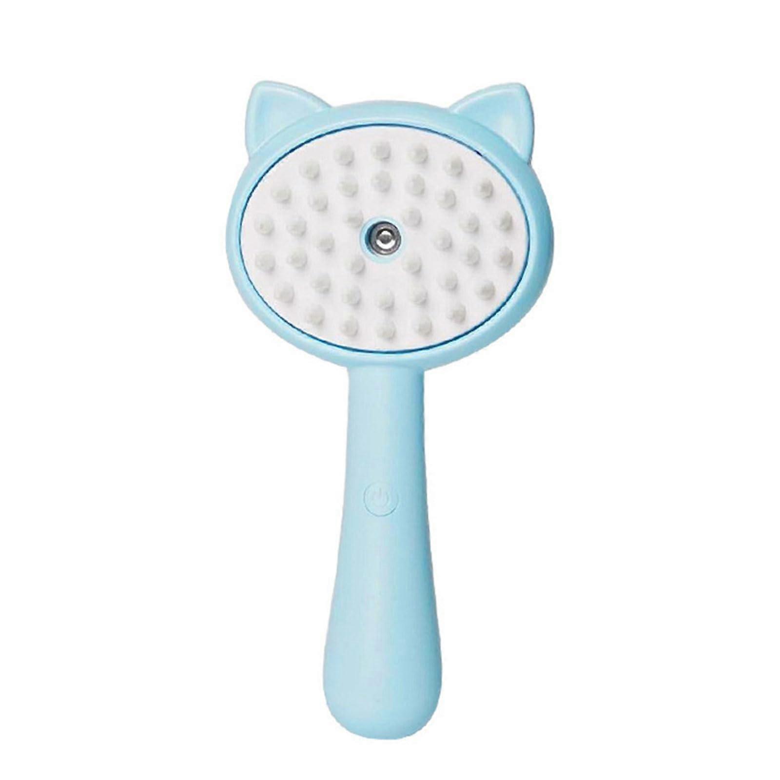 Cat Mist Comb Hairdressing Brush Tool for Cats and Dogs, Massaging Tangle Removal for Long and Short Hair, Blue