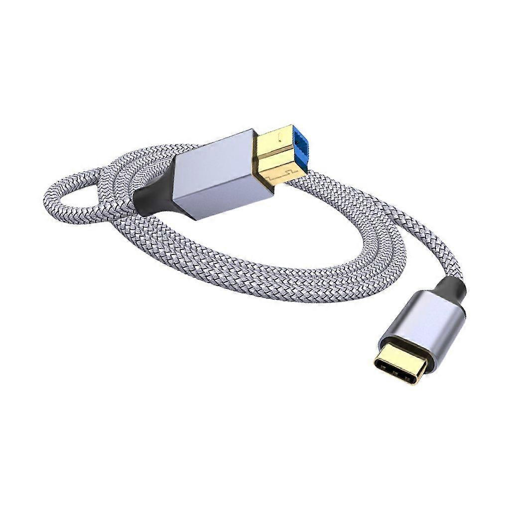 USB C To USB B Fast Charging Data Data Cable For External Storage Printers