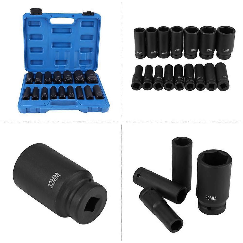 8pcs 3/4 Inch Durable Drive Deep Impact Socket Set 24‑38mm