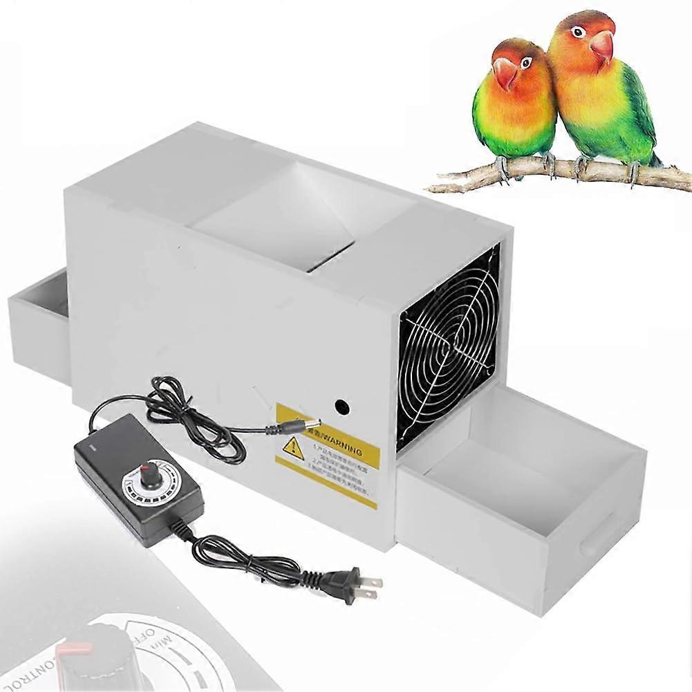 Bird Seed Cleaner Machine with Adjustable Speed Fan, Stainless Steel Grain Separator for Millet, Rice, Beans, and Melon Seeds