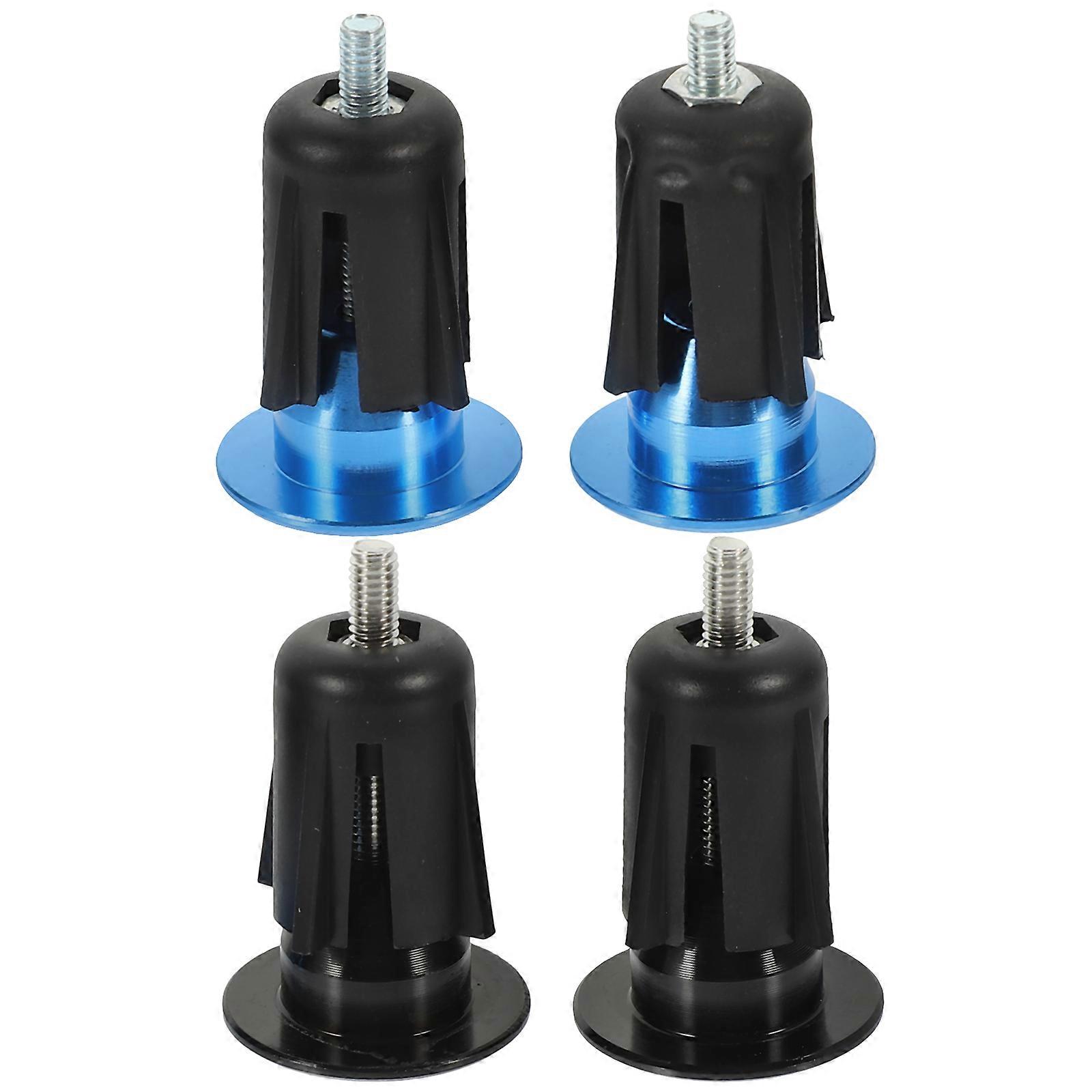 2 Pairs Vibration & Abrasion Resistant Bike Handle Plugs Lightweight Handlebar End Caps for Mountain and Road Bicycles Easy to Use Grip Protection Kit