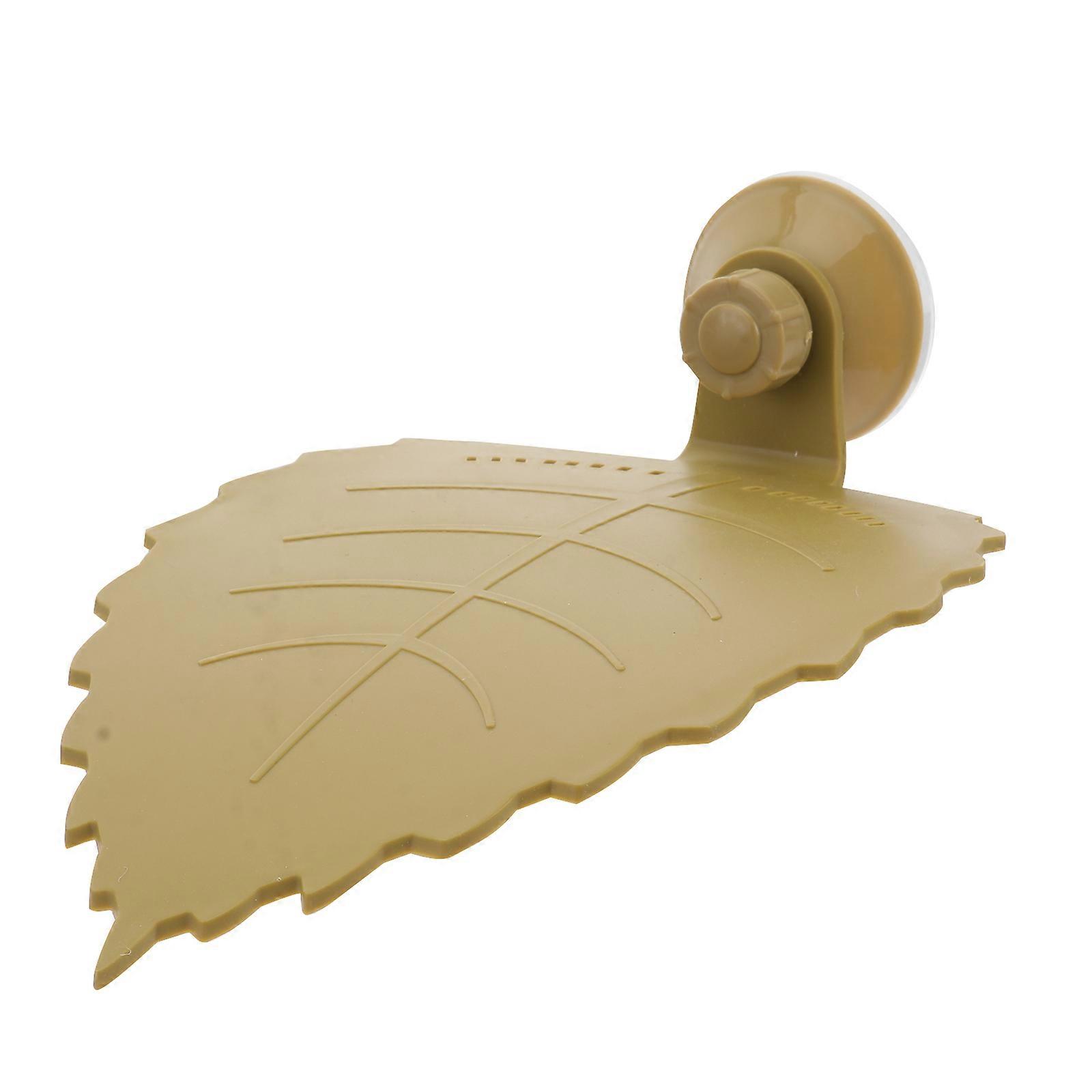 Turtle Hanging Platform Creative Climbing Stand Leaf Shaped Acrylic For Reptile Habitat Decor 1Pcs