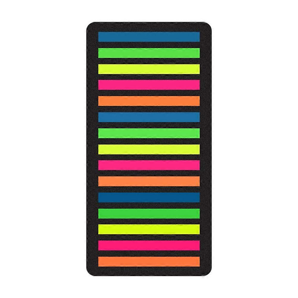 ZENGO Page Markers Sticky Index Tabs Label Highlighter Strips, Transparent PET Filing Flags Notes Sticker 300 Pieces 5 Colors